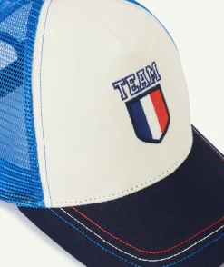 Casquette garçon en coton avec drapeau thème foot