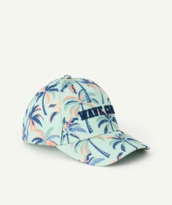 Casquette garçon imprimée palmier