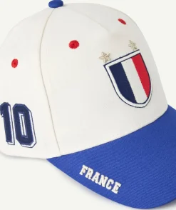 Casquette garçon imprimé france colorblock