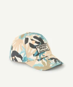 Casquette garçon imprimé tropical