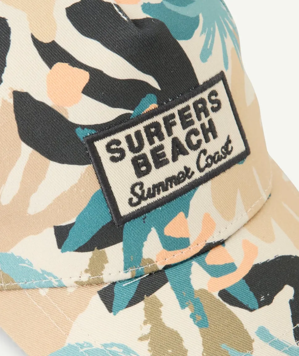 Casquette garçon imprimé tropical