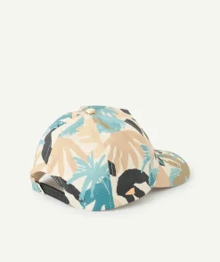 Casquette garçon imprimé tropical
