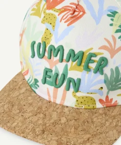 Casquette garçon imprimé tropical
