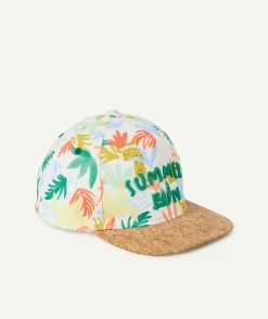 Casquette garçon imprimé tropical