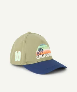 Casquette garçon kaki california