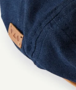 Casquette gavroche bébé garçon bleu marine et marron