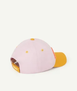 Casquette lilas avec message fun en bouclette