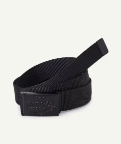 Ceinture garçon noire boucle logo