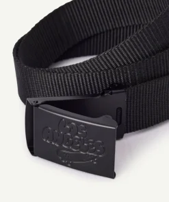 Ceinture garçon noire boucle logo