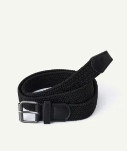 Ceinture tressée noire