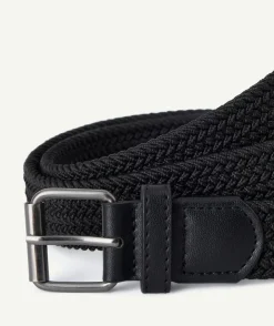Ceinture tressée noire