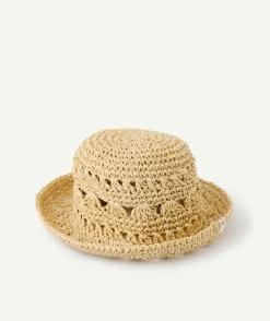 Chapeau de paille bébé fille