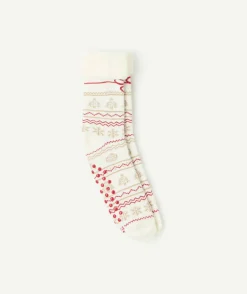 Chaussettes antidérapantes imprimé noël fille