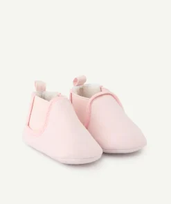 Chausson bébé fille rose pâle