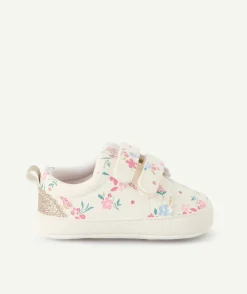 Chaussons bébé fille fleuris