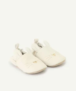 Chaussons bébé fille lapin blanc