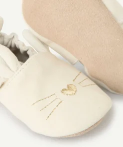 Chaussons bébé fille lapin blanc
