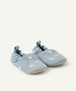 Chaussons bébé garçon imprimé bleu