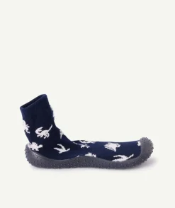 Chaussons chaussettes garçon bleus dinosaures