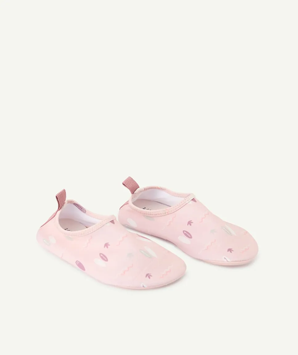 Chaussons de plage bébé fille rose
