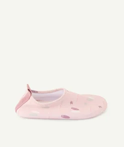 Chaussons de plage bébé fille rose