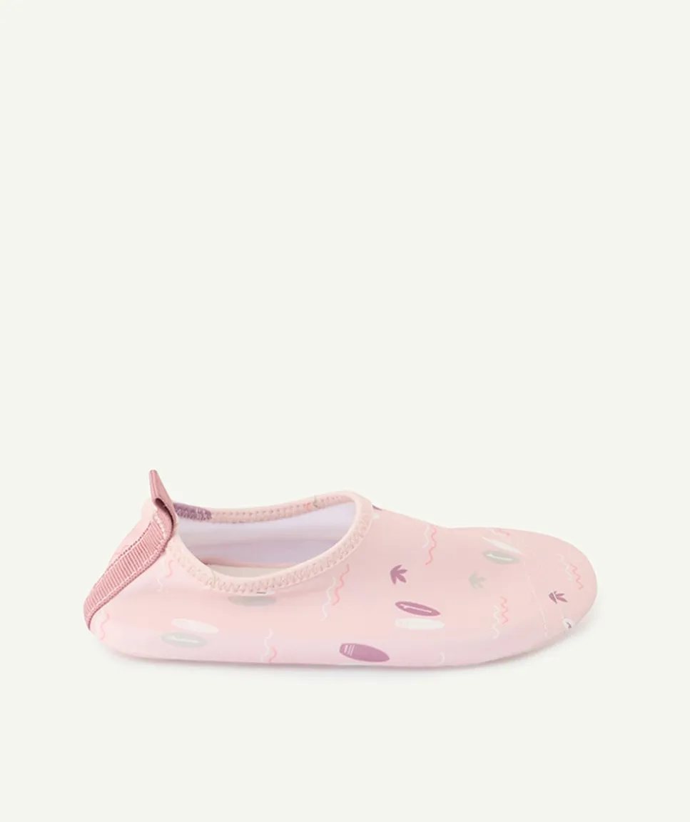 Chaussons de plage bébé fille rose