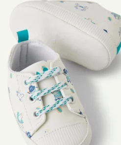 Chaussons style baskets bébé garçon imprimés animaux