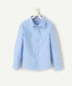 Chemise basique bleue garçon