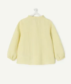 Chemise bébé fille jaune