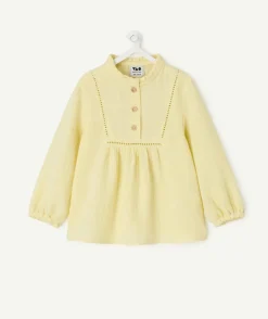 Chemise bébé fille jaune