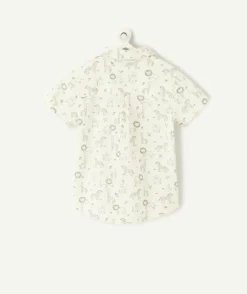 Chemise bébé garçon blanche imprimé animaux