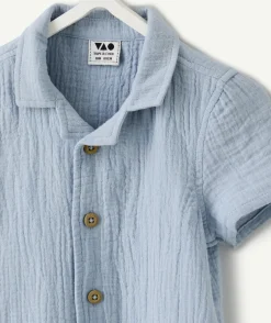 Chemise bébé garçon bleu