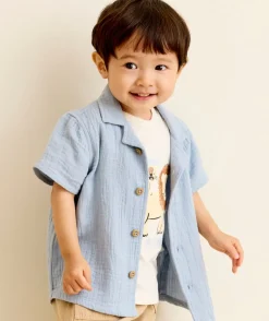 Chemise bébé garçon bleu
