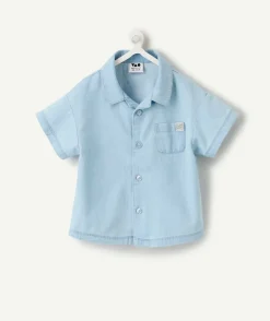 Chemise bébé garçon bleu clair