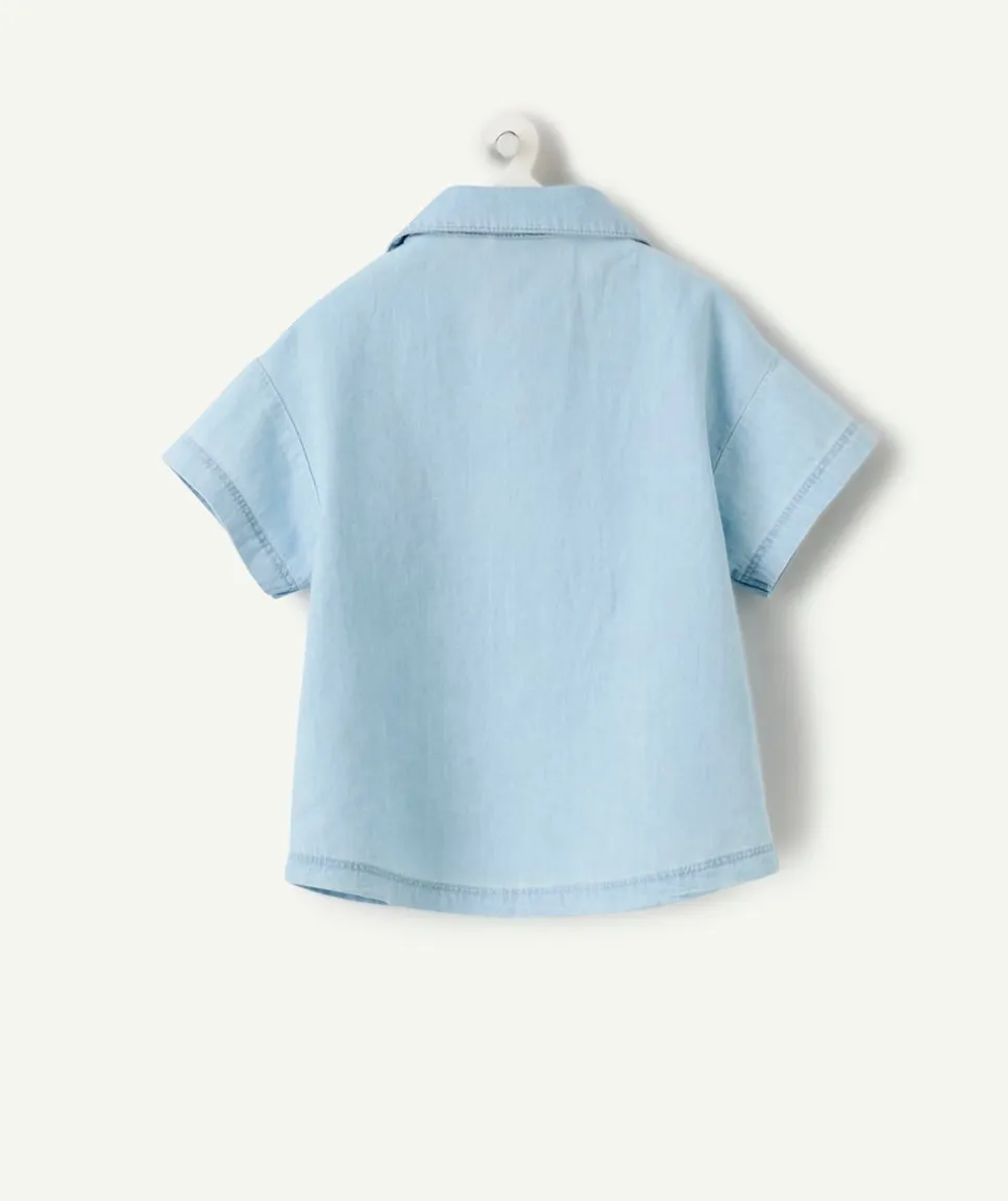 Chemise bébé garçon bleu clair