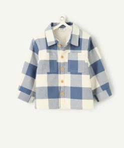 Chemise bébé garçon à carreaux doublée