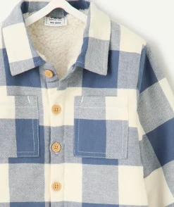 Chemise bébé garçon à carreaux doublée