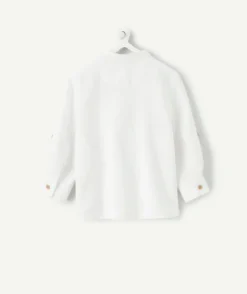 Chemise bébé garçon coton blanc