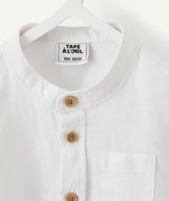 Chemise bébé garçon coton blanc