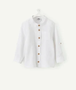 Chemise bébé garçon coton blanc