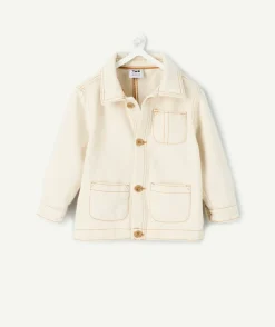 Chemise bébé garçon en jean crème