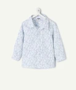 Chemise bébé garçon imprimé bleu