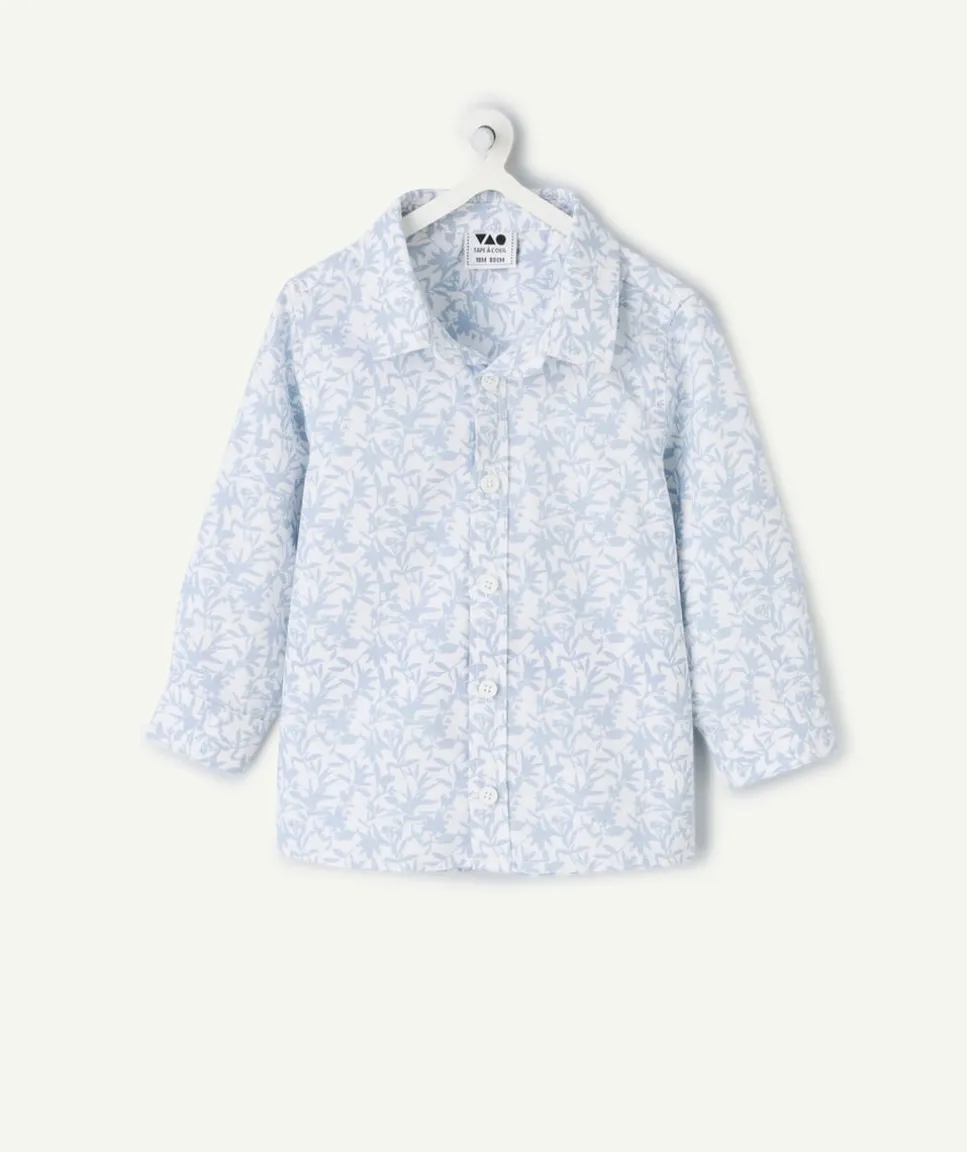 Chemise bébé garçon imprimé bleu
