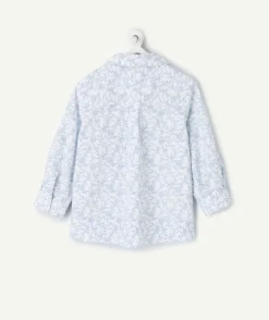 Chemise bébé garçon imprimé bleu
