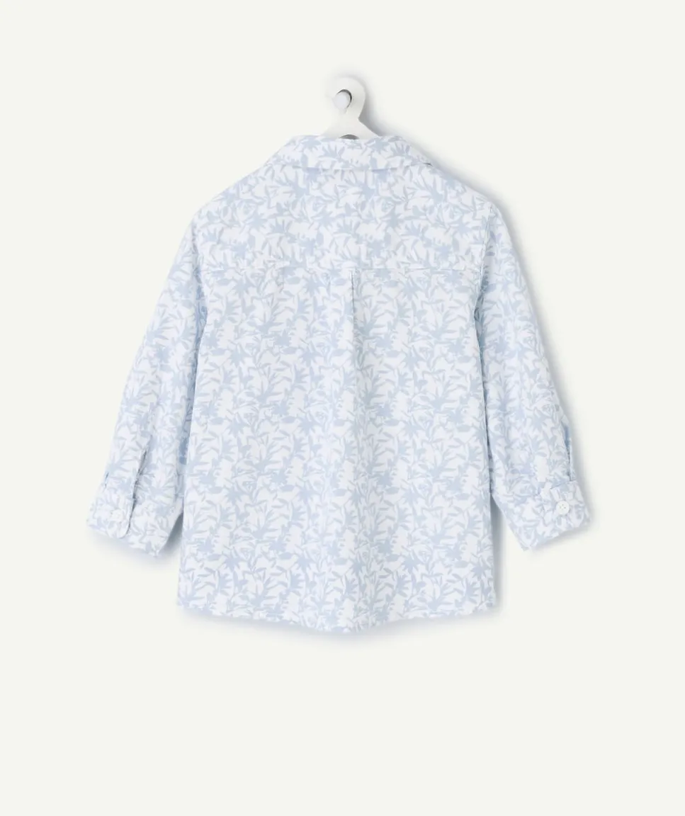Chemise bébé garçon imprimé bleu