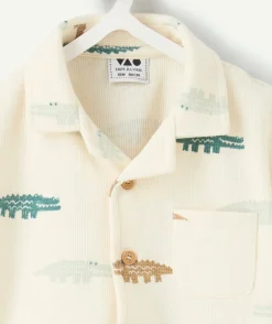 Chemise bébé garçon imprimé crocodiles