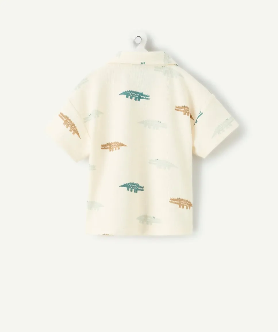 Chemise bébé garçon imprimé crocodiles