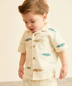 Chemise bébé garçon imprimé crocodiles