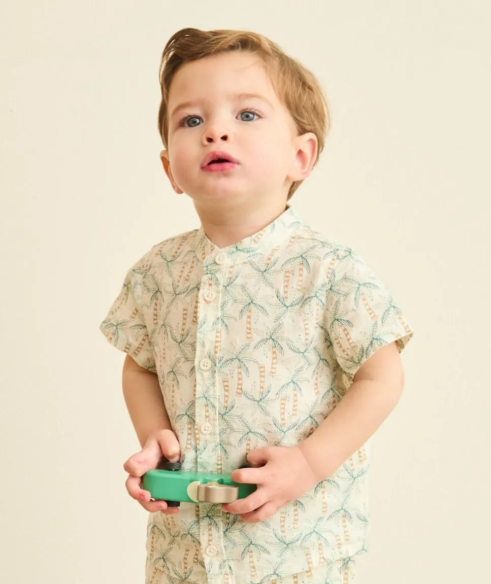 Chemise bébé garçon imprimé palmiers