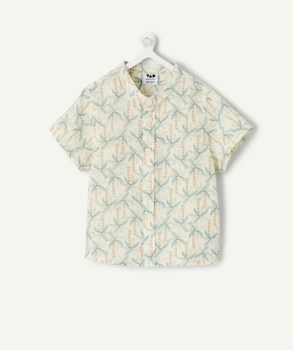 Chemise bébé garçon imprimé palmiers